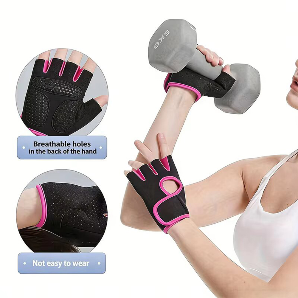 Breathable Half Finger Sports  - Weightlifting Gloves 评论和价格