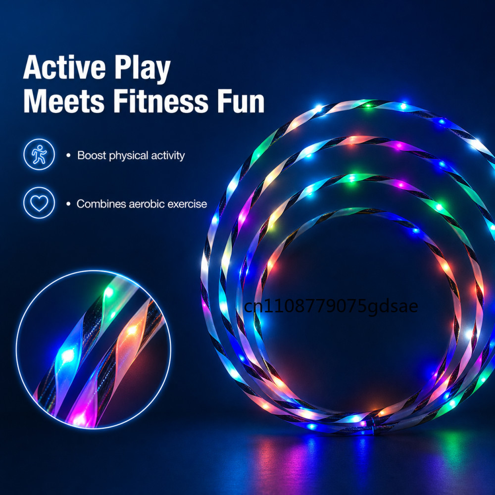 60-90cm LED Glow Sport Hoop fo - Gymnastic Ring 评论和价格