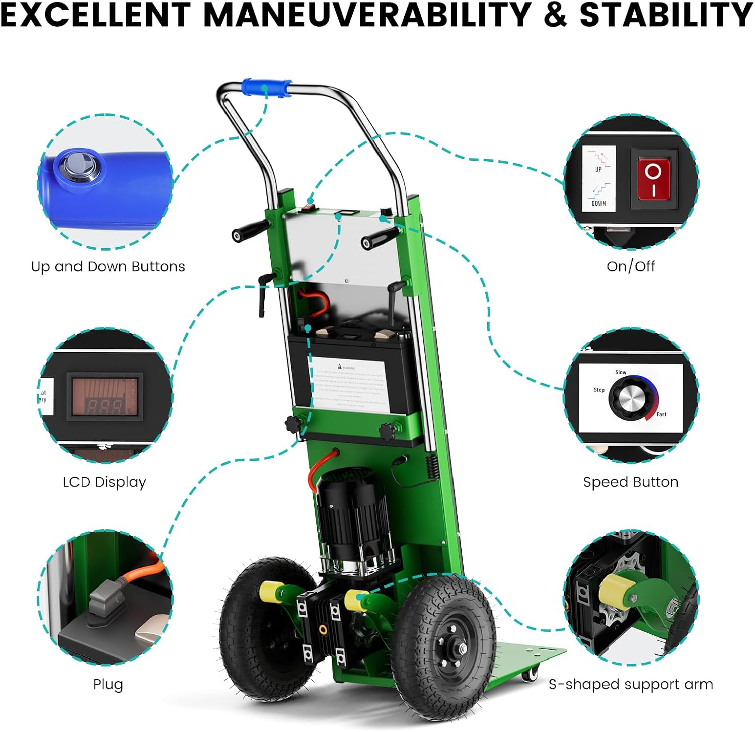 Electric Stair Climbing Dolly  - Rope Climb 评论和价格