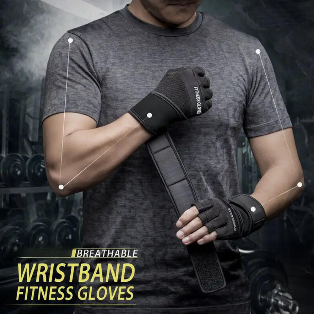 Half Finger Gym Gloves Wear Re - Weightlifting Gloves 评论和价格